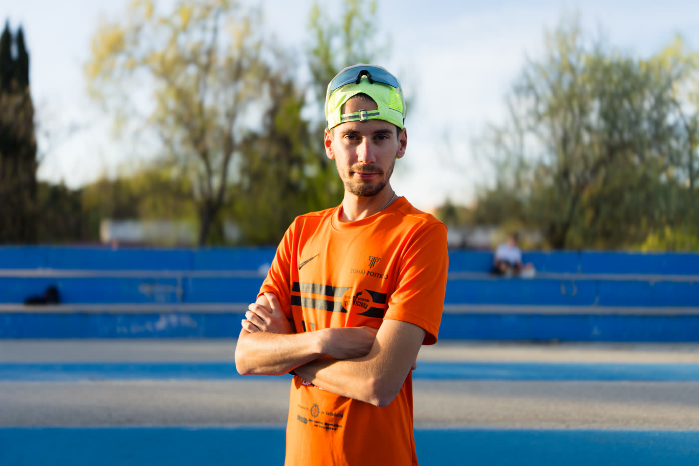 Cristian Martínez, retrato en la pista de atletismo